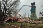 Снос пожарного депо в Гатчине