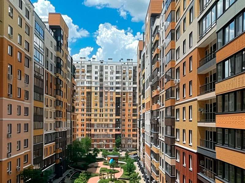 Двор в новостройке