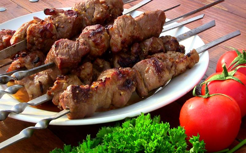 Шашлычок на отдыхе Вкусная еда